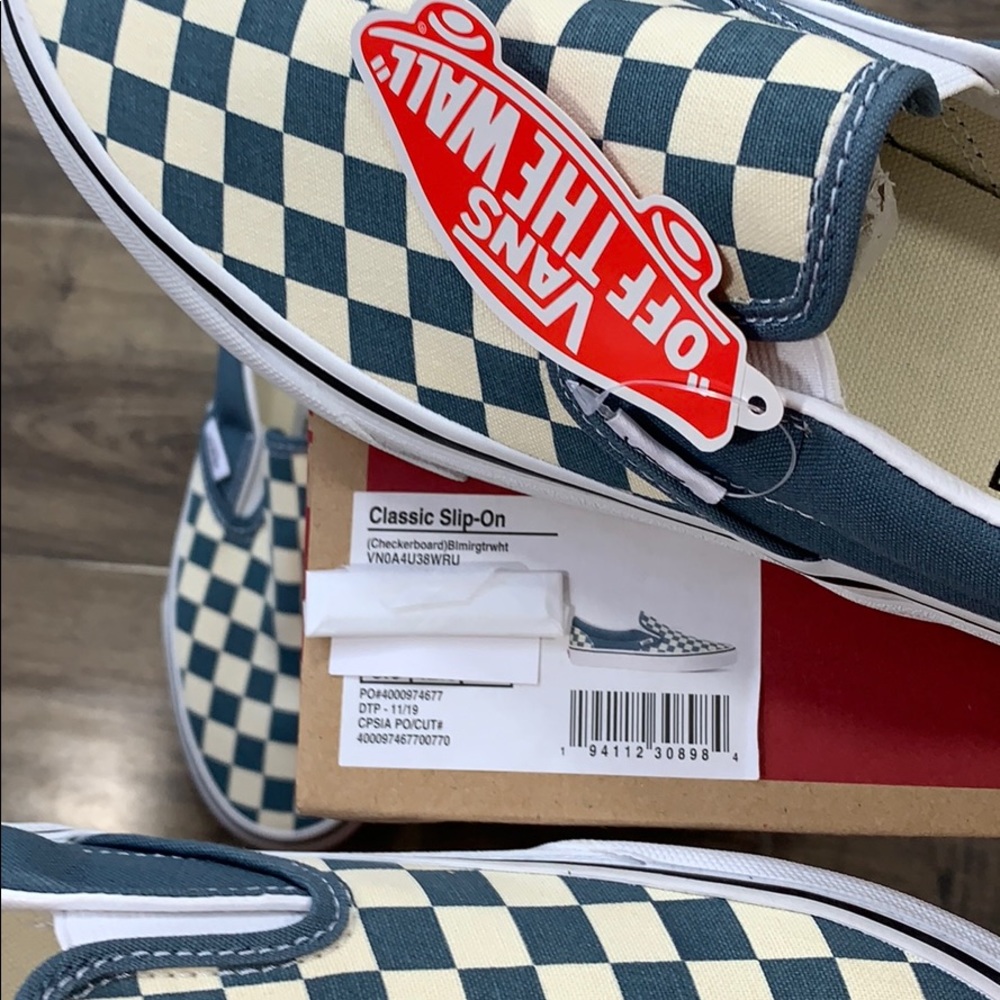 ••VANS CLASSIC SLIP-ON CHECKERBOARD Blmigtrwtt WMN - Picture 13 of 16